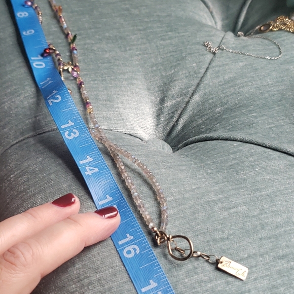 Labordrite and semi precious stone necklace - Picture 9 of 9